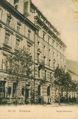 Early 20th century Cedergren telephone exchange building on Zielna Street in Warsaw