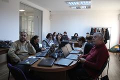 Wikidata training with staff of the National Library of Armenia at Wikimedia Armenia office on November 22, 2023