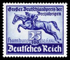 German Derby horse race in Hamburg featuring the Blue Riband