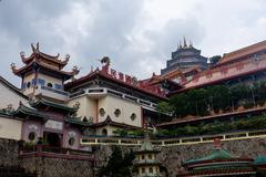 Kek Lok Si temple in Penang with its ornate architecture and vibrant colors
