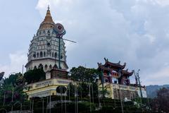 Kek Lok Si Temple in Penang with intricate architecture and colorful decorations