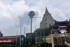 Kek Lok Si temple in Penang with colorful pagoda and traditional architecture