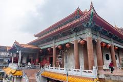 Kek Lok Si temple in Penang with vibrant greenery and traditional architecture