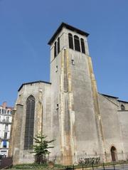 Chevet of St-Bonaventure Church in Lyon, France, showcasing Gothic architectural details