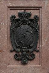 Coat of Arms of Duke of Bavaria as Arch Steward of the Holy Roman Empire on Mariensäule pedestal in Munich