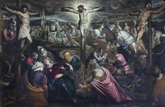 Painting of the Crucifixion of Jesus by Jacopo Tintoretto school