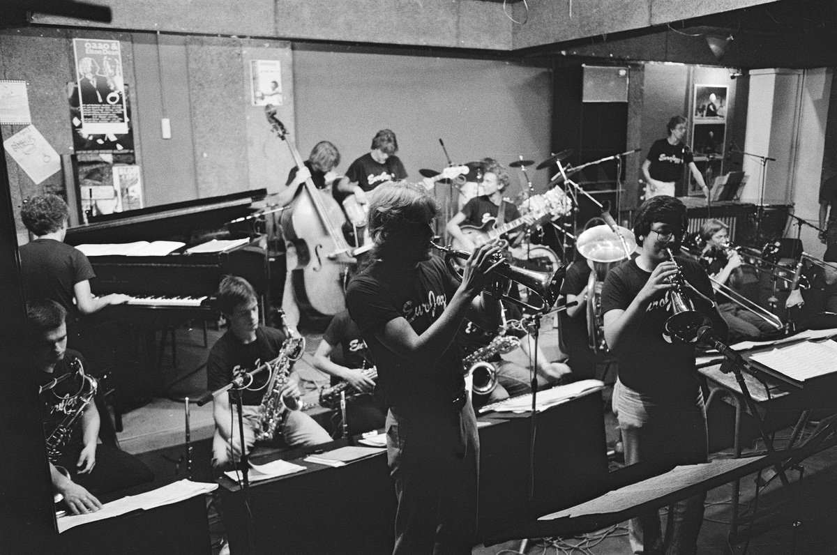 Eurojazz performance by European Community Youth Orchestra conducted by Bobby Lamb and Rick Taylor at Bimhuis Amsterdam 1983