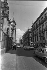 Historic photograph of Calle de Madero from Eje Central to Zócalo in Mexico City, 1980