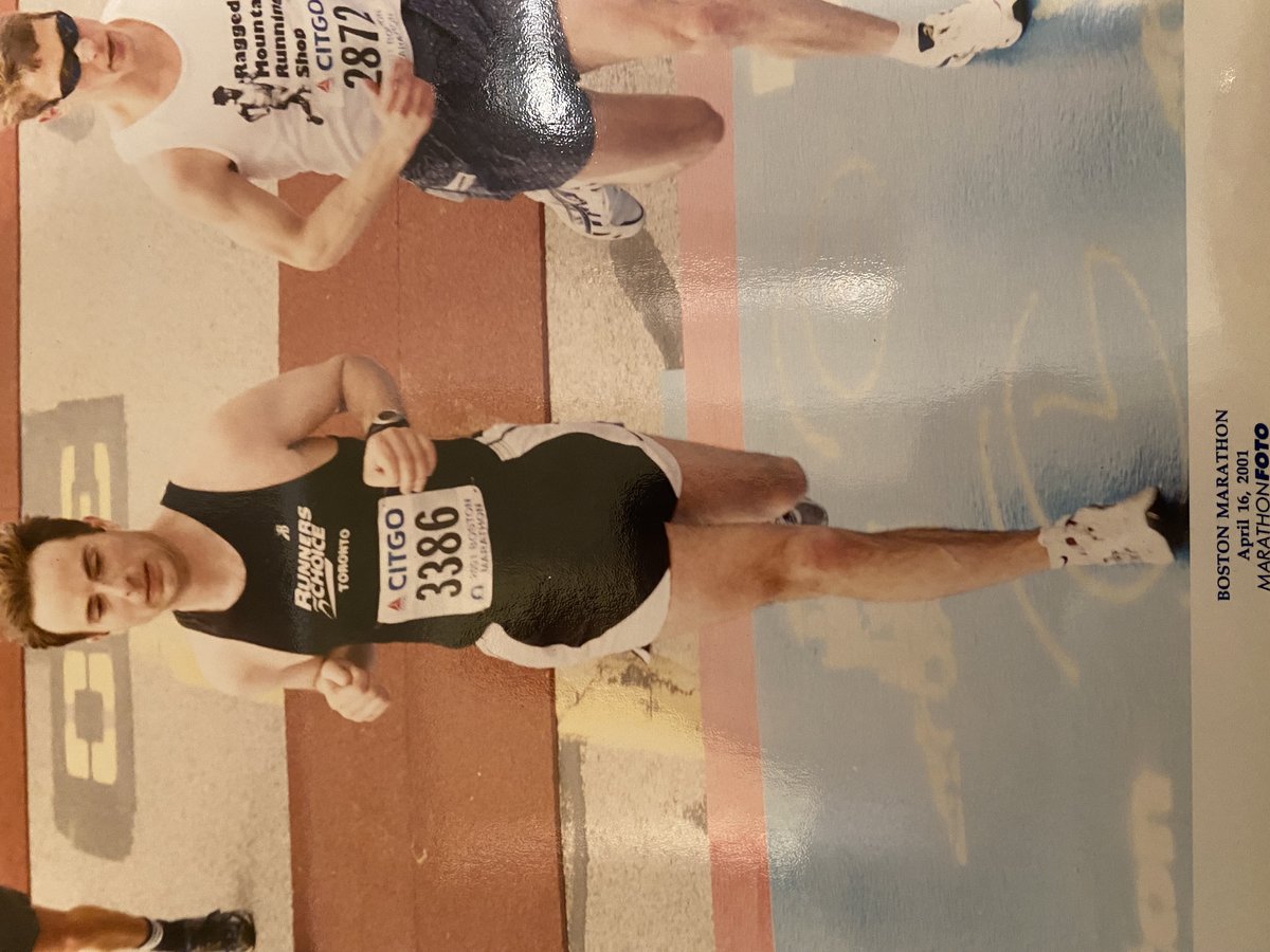 Douglas Cumming running at the Boston Marathon