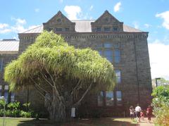 Front end of Hawaiian Hall at Bernice P. Bishop Museum in Honolulu Hawaii