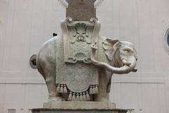Elephant statue carrying an obelisk in Piazza della Minerva, Rome