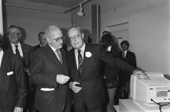 Prince Bernhard inaugurating Verzetsmuseum Amsterdam