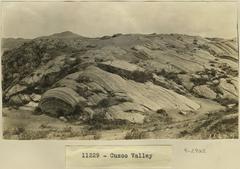 Rocky area of El Rodadero de Sacsayhuaman in Cuzco Valley