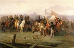 Painting of General Moreau's fatal wounding