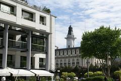 Aduana customs building in Monserrat neighborhood, Buenos Aires, Argentina, viewed from Puerto Madero waterfront