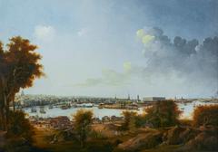 View of Stockholm from Djurgården painted by Louis Belanger in 1810