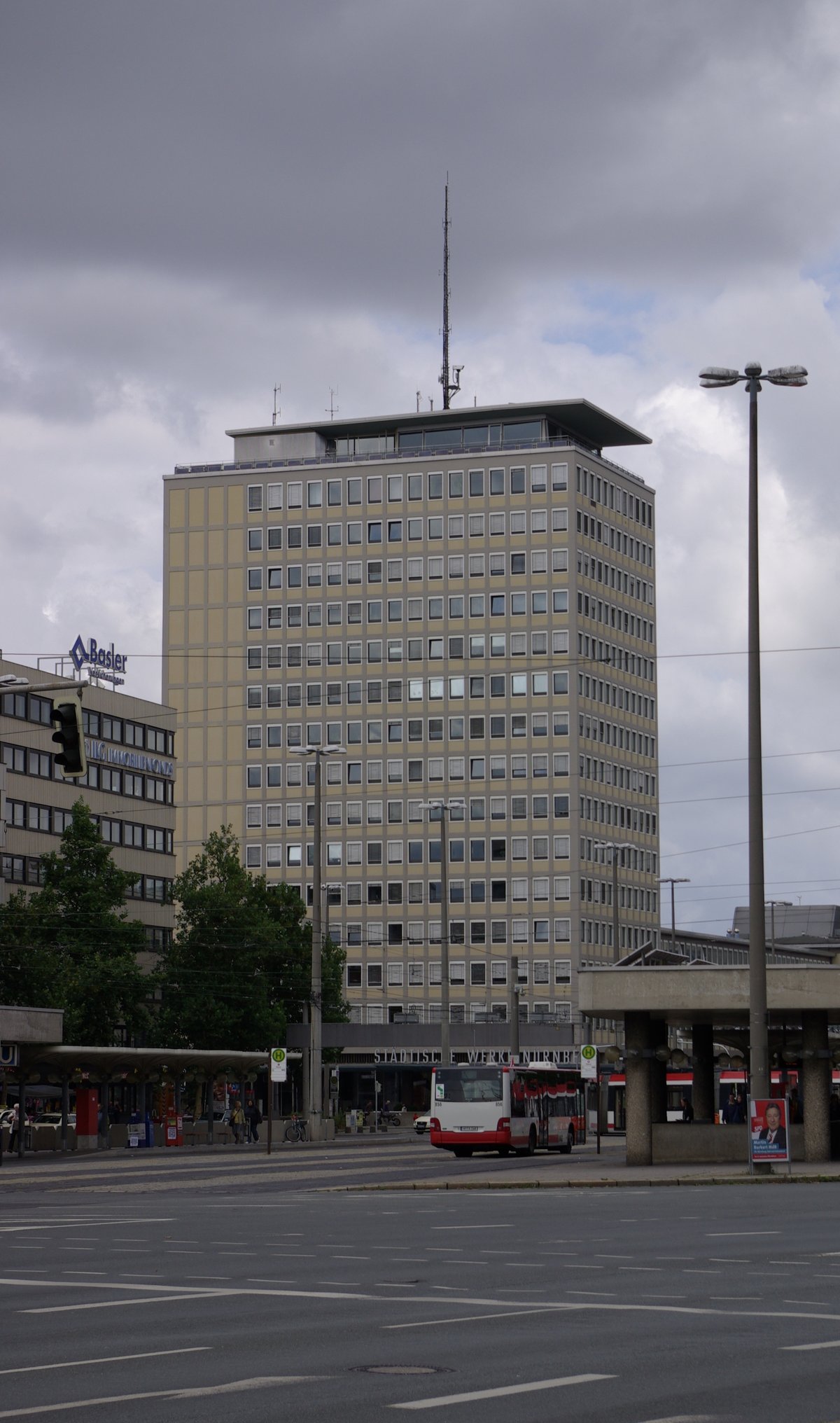 Plärrerhochhaus high-rise building in Nürnberg, Germany