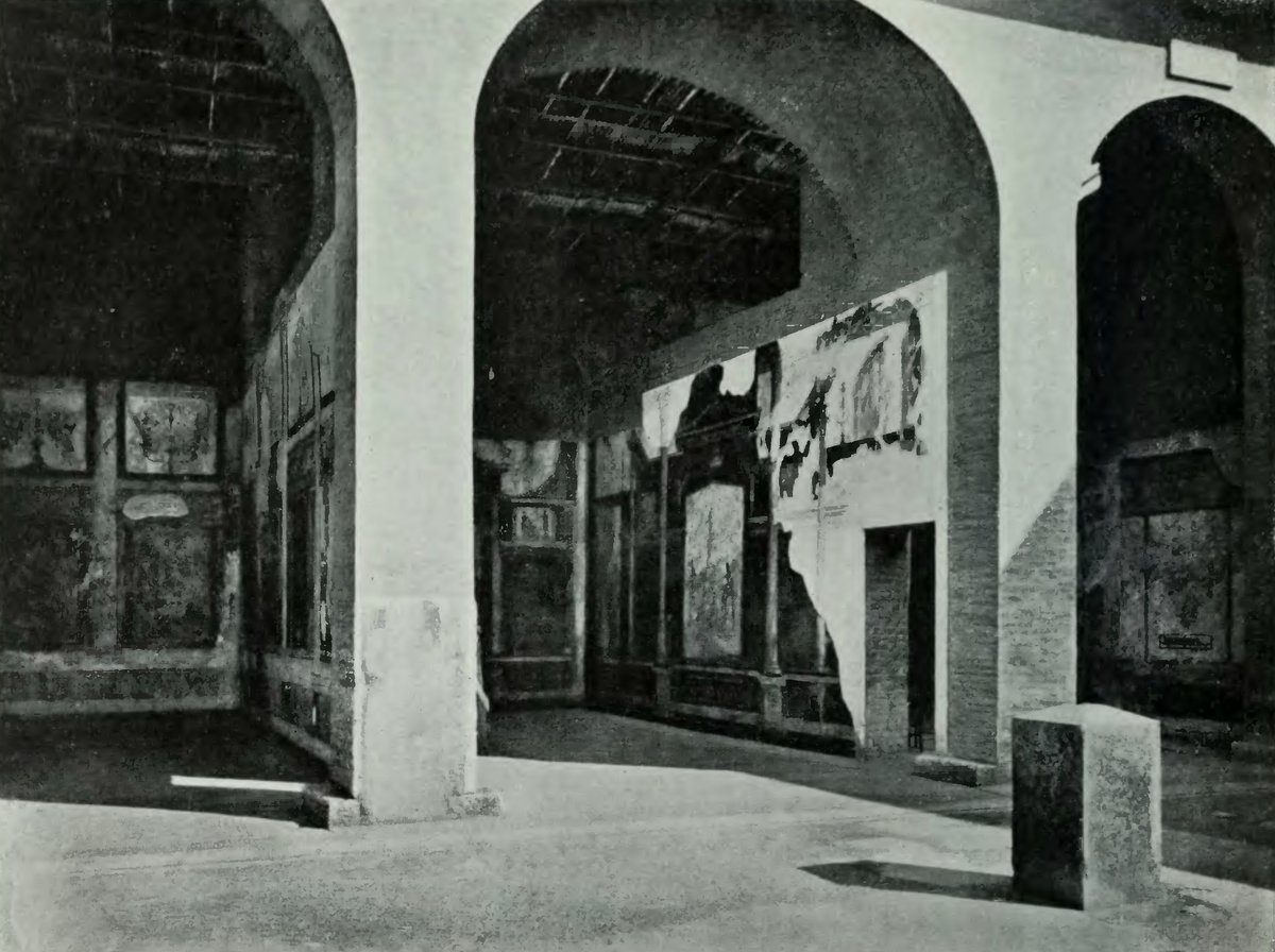 Historical engraving of Angeli area in Rome from Serie Italia Artistica, Bergamo, 1908
