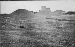Exterior view of Gamla Uppsala Church and surroundings from southwest