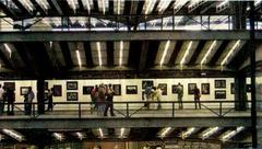 Interior view of Centro Cultural São Paulo with modern architectural design and spacious layout