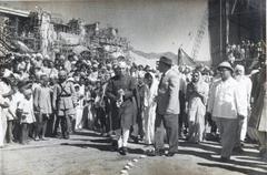 Jawaharlal Nehru visiting Bhakhra Nangal project November 1953