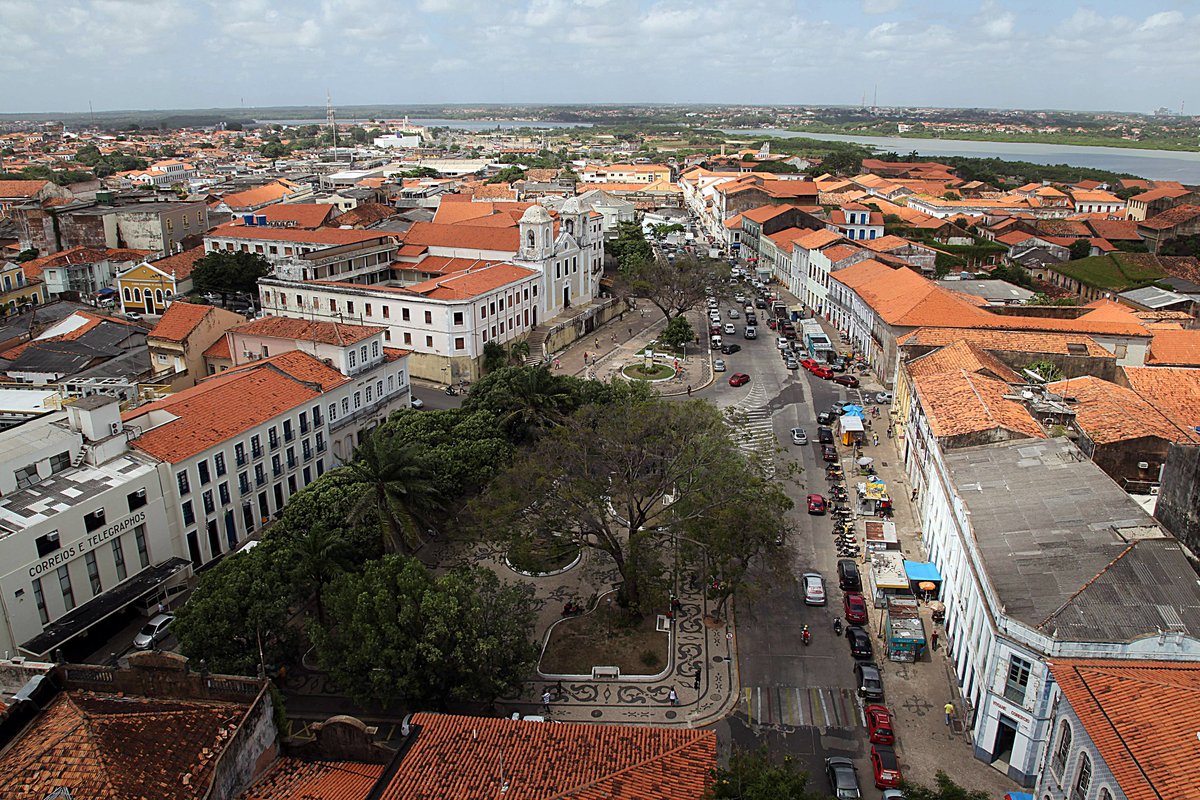 Historic Center of São Luís Maranhão Brazil colonial architecture bright blue sky
