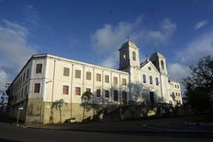 Largo do Carmo historical center in São Luís, Maranhão, Brazil with colonial architecture