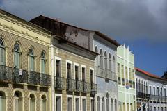 Historic center of São Luís, Maranhão, Brazil with colonial architecture and tiled roofs