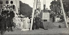 Ceremonial laying of the first stone of the Peace Palace in The Hague, Netherlands, 1907