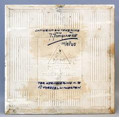 Commemorative plaque for the 1st food dropping at Het Vredespaleis in Den Haag, The Netherlands