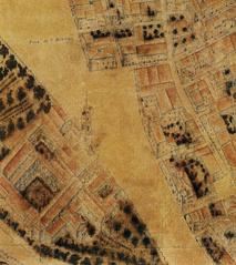 Historic plan of the Convent de Sant Domingo in Valencia from 1704