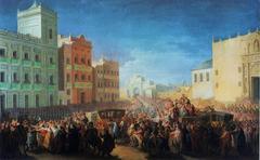 Triumphal entry of King Ferdinand VII into Valencia in 1815 painted by Miquel Parra i Abril