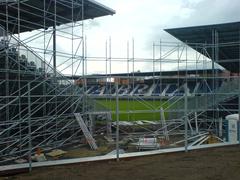 BRITA-Arena viewed from northeast, showing the modern stadium structure