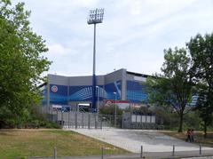 Brita Arena of SV Wehen Wiesbaden gate 2 at Gustav Stresemann Ring western view