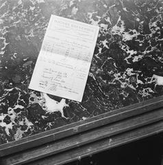 Invoice of Bogers Bakerijen from Scheveningen for delivered breads, yeast and flour to the Royal House, 1945