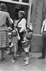 Children on the first day of school at Prins Willemschool in Scheveningen before it closes due to low enrollment