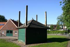 Animal farm buildings at Kinderboerderij Het Waaygat in Scheveningen