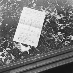 Invoice from Bogers Bakerijen bakery in Scheveningen for delivered bread, yeast and flour to the Royal House on September 24, 1945