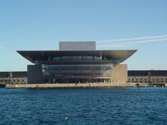 Copenhagen Opera House exterior with dramatic staircase and modern architectural design by the waterfront