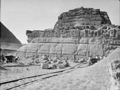 Close-up view of the fourth pyramid in Egypt