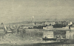 Ancient city of Fustat drawing