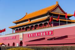 View of Tiananmen Gate in Beijing China