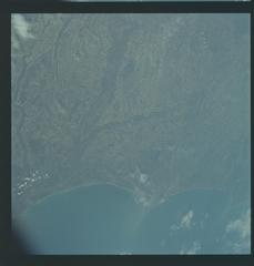 Apollo 9 Hasselblad image showing Earth orbit with North Carolina landmarks visible including Capes Lookout and Fear, Wilmington, Georgetown, Myrtle Beach, Jacksonville, and Morehead City