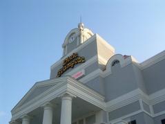 Horseback performance at Dixie Stampede in Myrtle Beach with audience watching