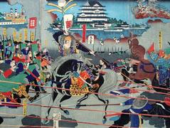 The Fall of Osaka Castle historical painting