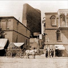 Ancient tower in Baku Azerbaijan