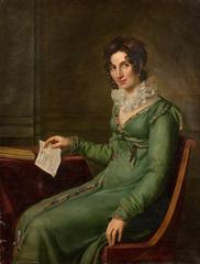 Portrait of Madame Coury, widow of Duhamel, in classical 19th-century attire