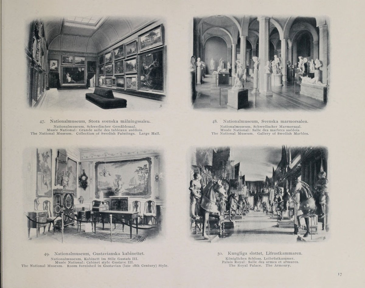 Vintage view of Stockholm city in 1902 with historic buildings and waterfront