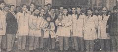 Romanian delegation arriving at Baneasa Airport in 1968