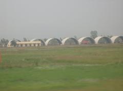 Military aircraft shelters at Hanoi Noi Bai Airport